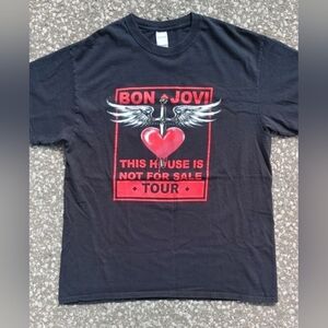 Vtg 2016 Bon Jovi This House is Not For Sale Tour T-Shirt Size (L)